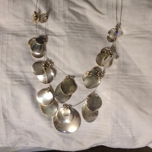 Silver colored necklace